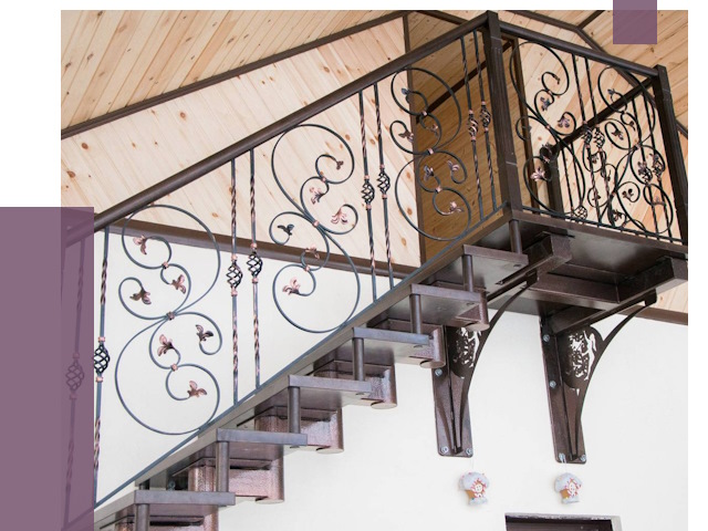 Кованые лестницы в Бугуруслане от 79482 руб. под ключ