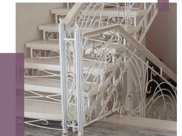 Изготовление кованых лестниц на заказ в Бугуруслане от 86615 руб. | ПРОЛЁТ-Бгр