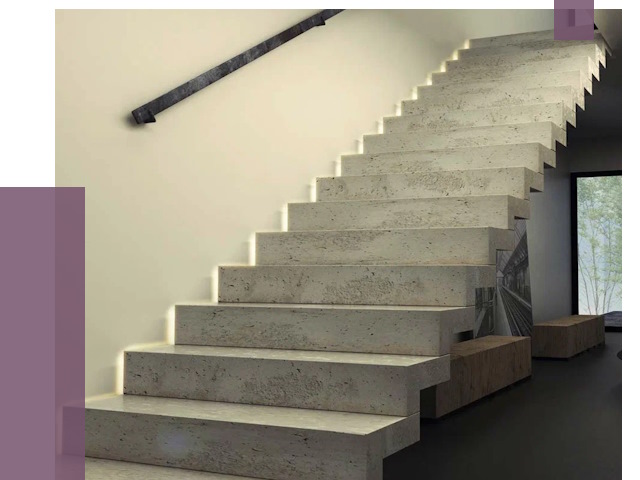 Облицовка бетонных лестниц в Бугуруслане от 4586 руб/м2