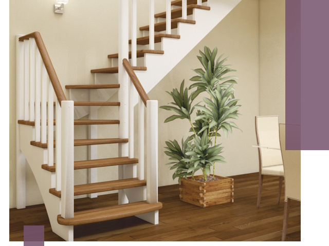 Г-образные лестницы под ключ в Бугуруслане — изготовление и монтаж