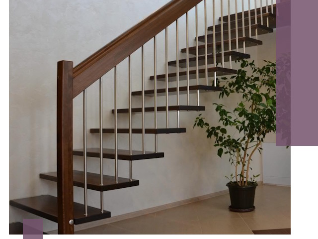 Лестницы на больцах под ключ в Бугуруслане – изготовление и монтаж