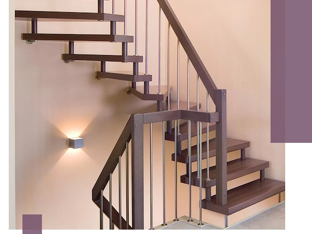 Изготовление лестниц на больцах в Бугуруслане под ключ