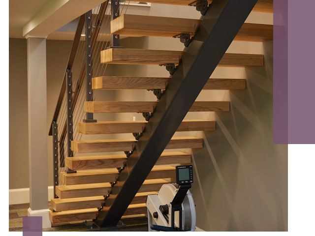 Лестницы на монокосоурах под ключ в Бугуруслане - изготовление и монтаж