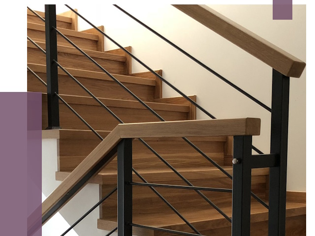 Обшивка металлической лестницы деревом в Бугуруслане от 4331 руб.