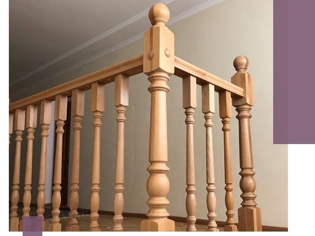 Деревянные перила на заказ в Бугуруслане: монтаж и изготовление