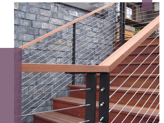 Тросовые перила под ключ в Бугуруслане от 7744 руб.