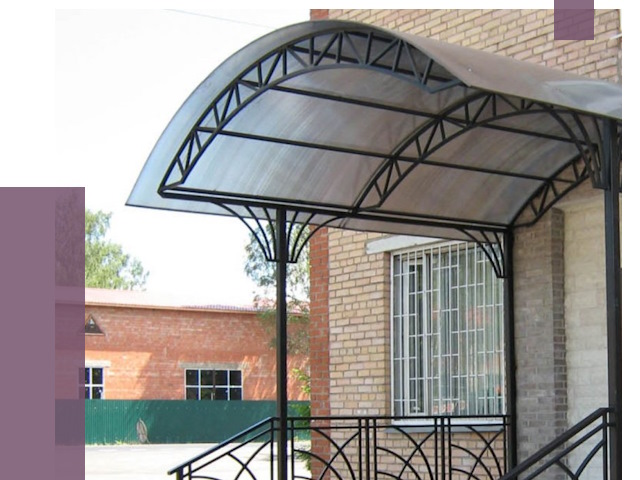 Металлические навесы и козырьки в Бугуруслане от 12738 руб.