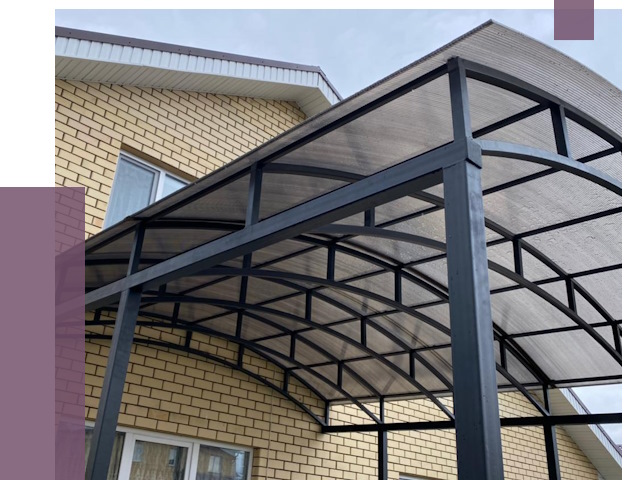 Монтаж козырьков в Бугуруслане от 11464 руб. | ПРОЛЁТ-Бгр