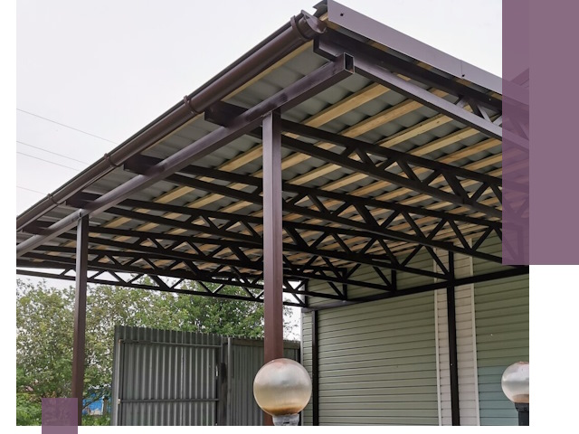 Навесы под ключ в Бугуруслане: изготовление, монтаж и гарантия