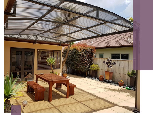 Навесы во двор под ключ в Бугуруслане — изготовление и монтаж