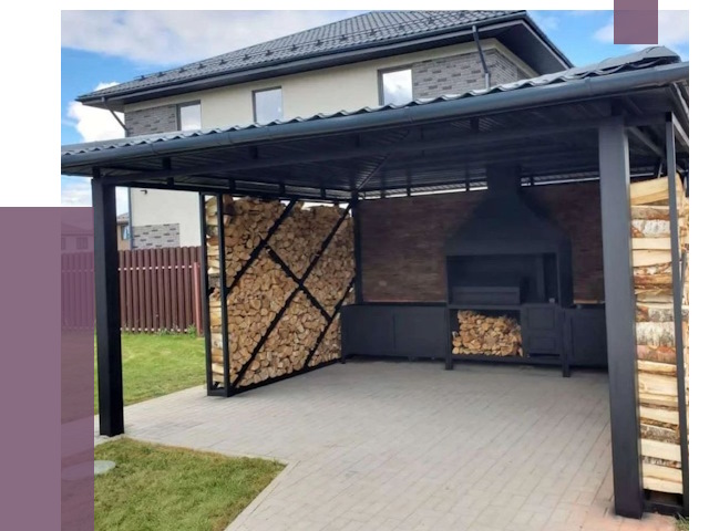 Навесы для барбекю в Бугуруслане от 12687 руб. под ключ | ПРОЛЁТ-Бгр