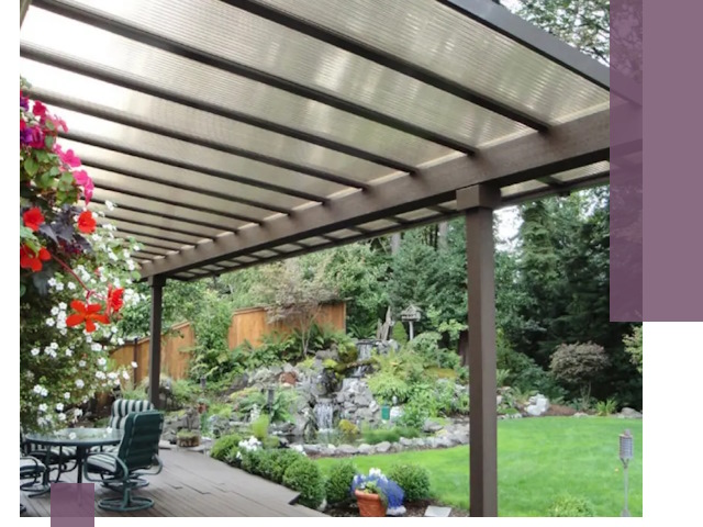 Навесы из поликарбоната под ключ в Бугуруслане быстро и надёжно