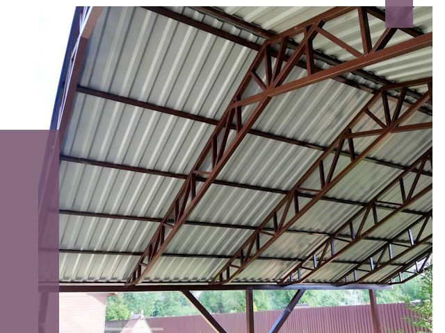 Навесы из профнастила в Бугуруслане от 7337 руб. | ПРОЛЁТ-Бгр