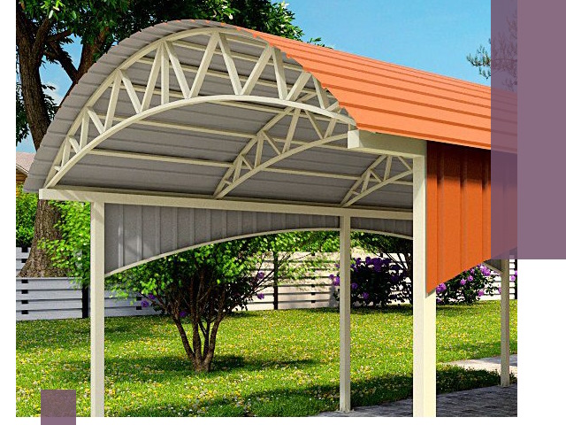 Навесы из профнастила под ключ в Бугуруслане — установка и монтаж