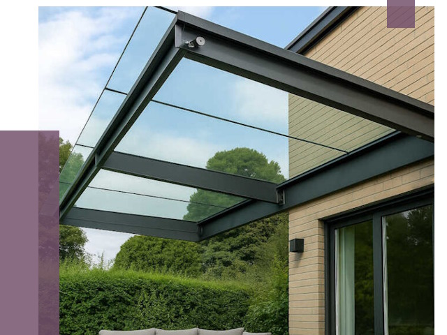 Стеклянные навесы и козырьки в Бугуруслане от 12228 руб.