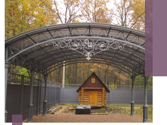 Кованые навесы премиум-класса под заказ в Бугуруслане