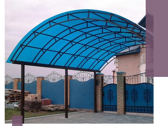 Арочные навесы под ключ в Бугуруслане — изготовление и монтаж