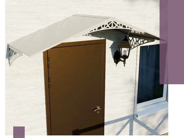 Металлические козырьки на входы и террасы в Бугуруслане