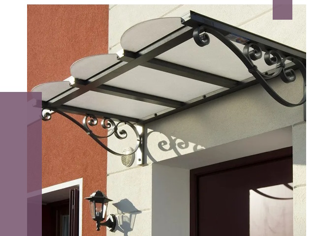 Односкатные козырьки в Бугуруслане от 8356 руб.  | ПРОЛЁТ-Бгр