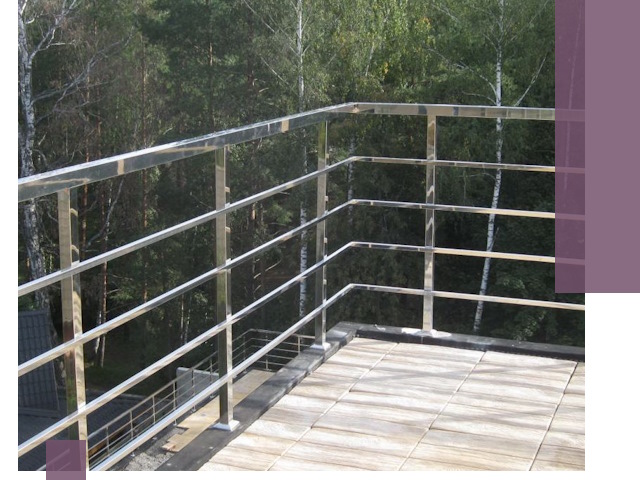 Парапеты из нержавеющей стали в Бугуруслане — изготовление и монтаж