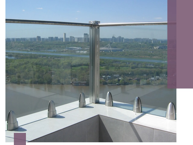 Стеклянные парапеты премиум класса в Бугуруслане для домов и бизнесов