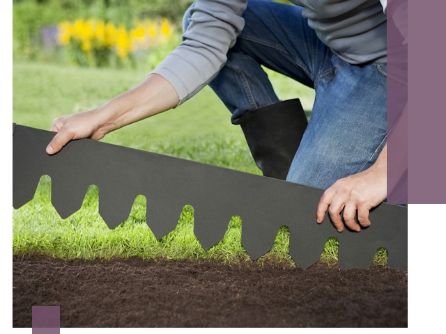 Металлические бордюры для газона в Бугуруслане — изготовление и монтаж