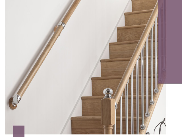 Пристенные поручни из стали и нержавейки под монтаж в Бугуруслане